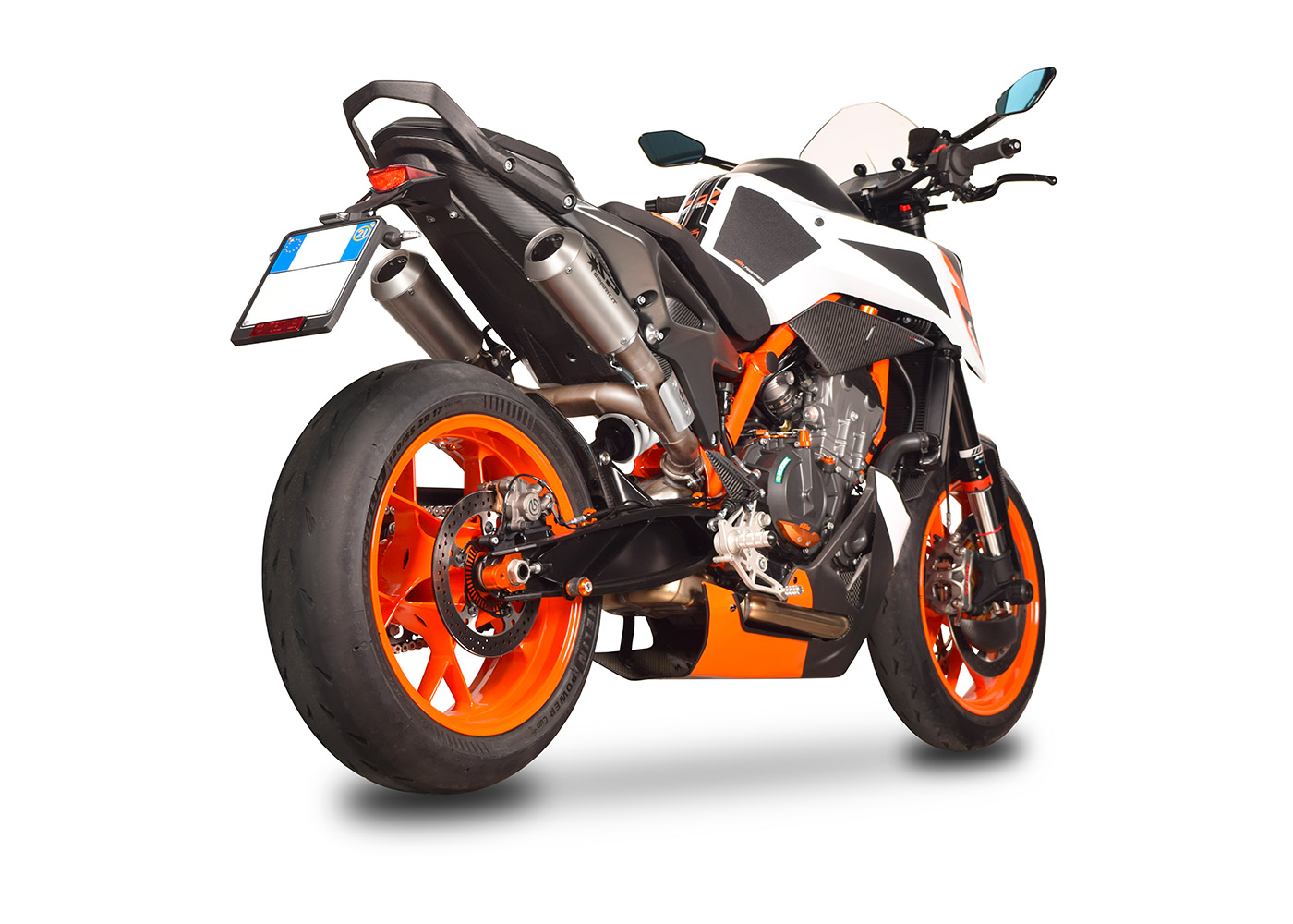 Homologated Moto GP double exhaust system for KTM Duke 790 Spark Exhaust