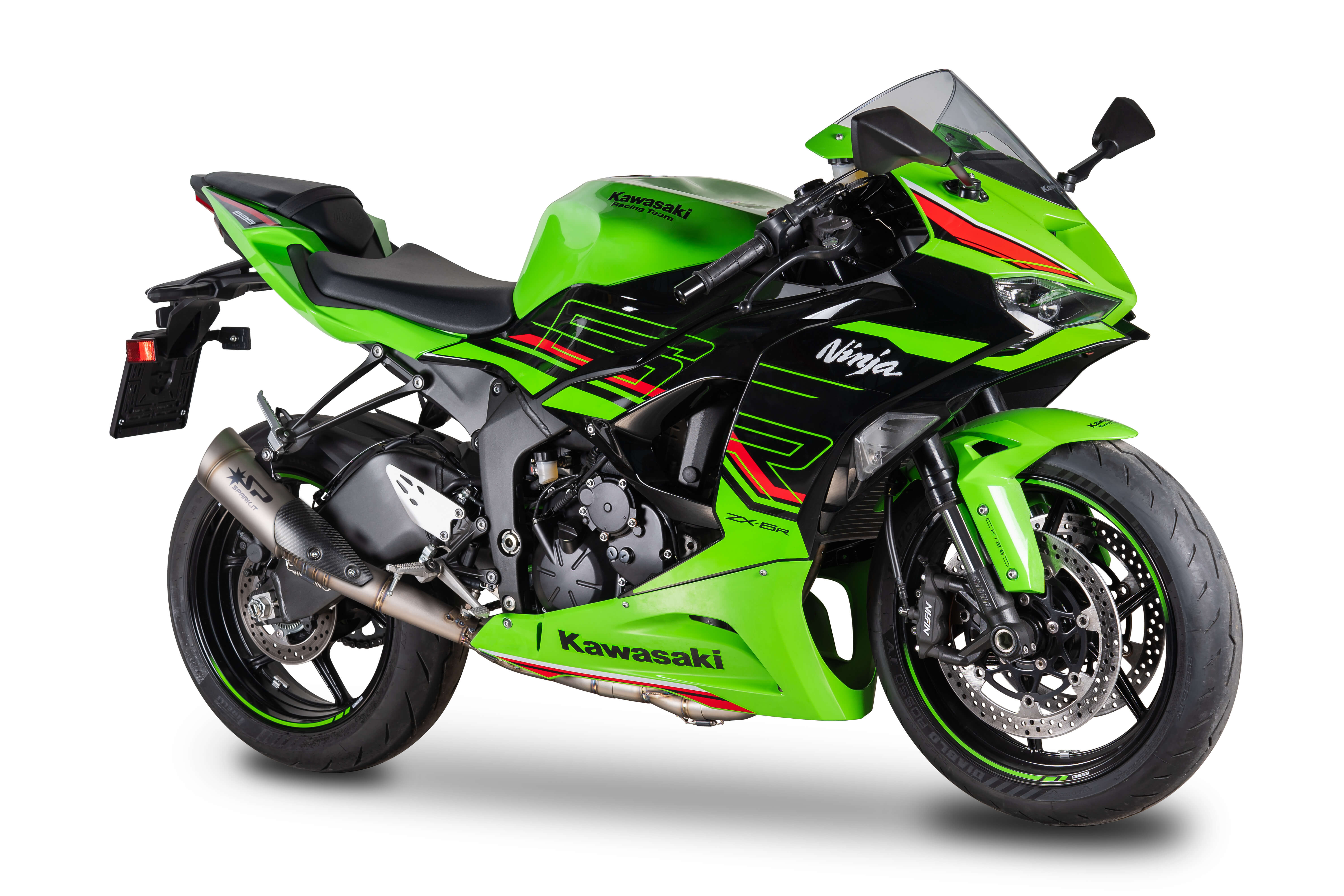 Racing full titanium exhaust system for Ninja 636 ZX-6R | Spark Exhaust